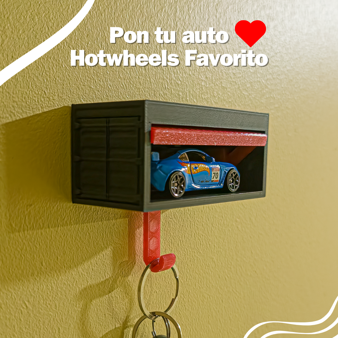 Colgador de Garage de llaveros Hotwheels