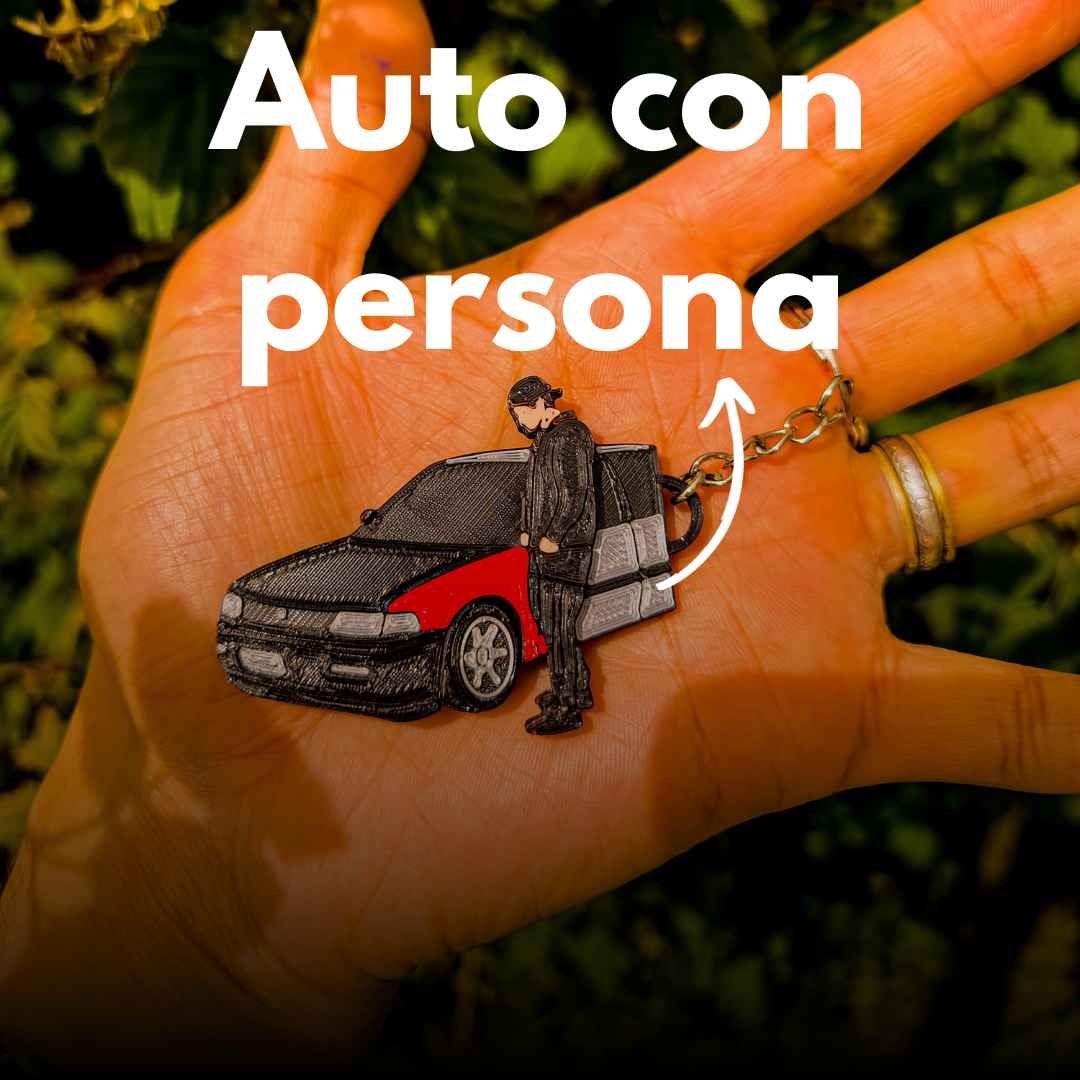 Llavero de auto con persona personalizado