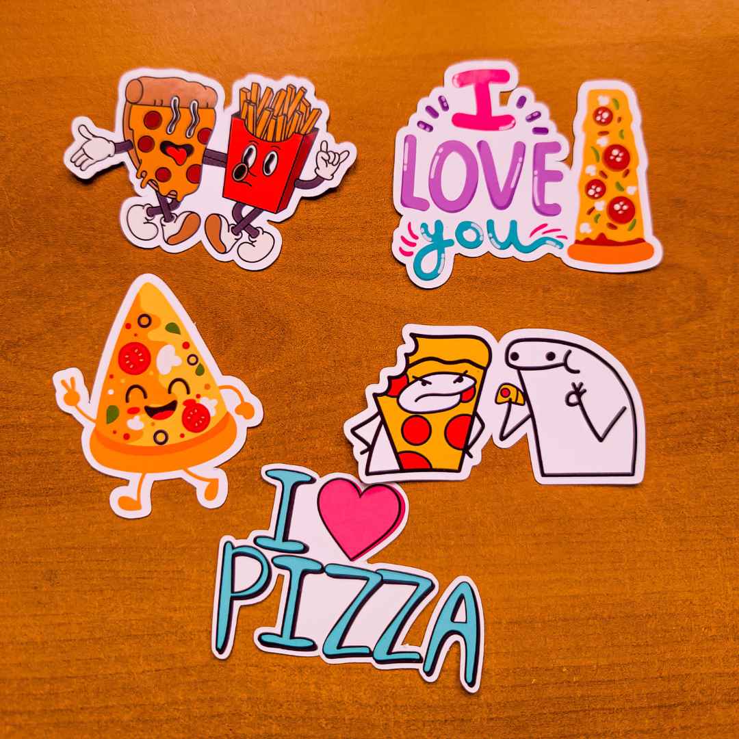 stickers pizza