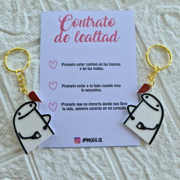 Llaveros de Flork tomando cafe 3