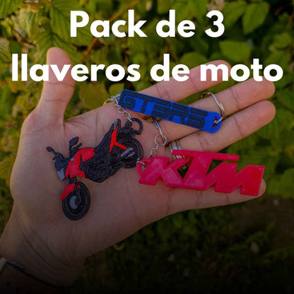 Llavero de Moto personalizada