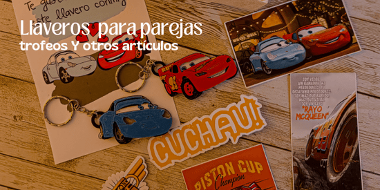 Pack de llaveros de Cars, Sally y Rayo Mc Queen