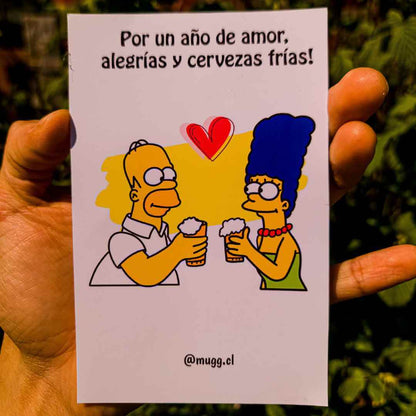 Pack de Homero y Marge - Amor, alegrías y cervezas frías!