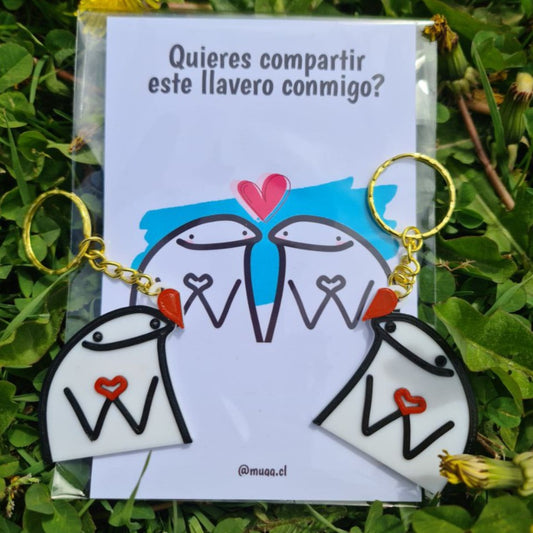 Pack de llaveros de flork enamorados 1